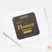 Bijenteelt bewerkbare Honey Jar Label Sticker (Envelop)