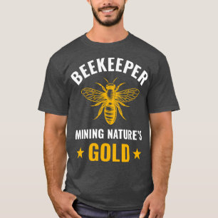 Bijenteelt Grappige Mining Honing Bijen T-shirt