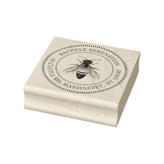 Bijenteelt Honeybee Stamp met goudink Rubberstempel (Stempel)