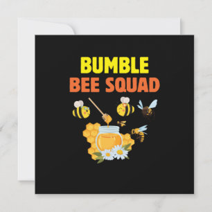 Bijenteelt Kunst Bumble Bee Squad 2 Feestdagenkaart