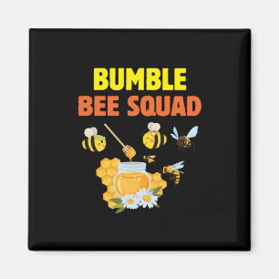 Bijenteelt Kunst Bumble Bee Squad 2 Magneet