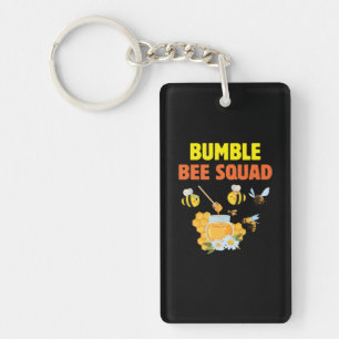Bijenteelt Kunst Bumble Bee Squad 2 Sleutelhanger