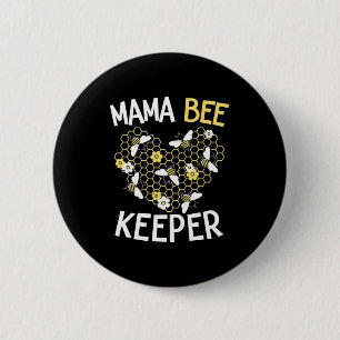 Bijenteelt   Mama Bee Keeper Ronde Button 5,7 Cm