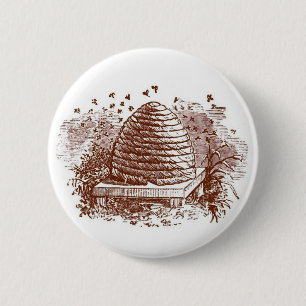 bijenteelt ronde button 5,7 cm