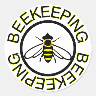 Bijenteelt Ronde Sticker