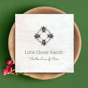 Bijenteelt Rustisch Visitekaartje van hout