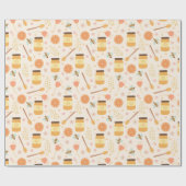 Bijenteeltpatroon Cadeaupapier (Vlak)