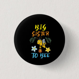 Bijenteler Kunst grote zuster voor bijen Ronde Button 3,2 Cm