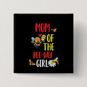Bijenteler Kunstmam van het bijenmeisje Vierkante Button 5,1 Cm