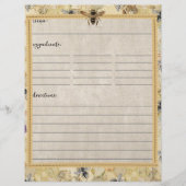 bijenteler — Recipe inserts (Voorkant)