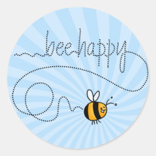 bijentjes ronde sticker