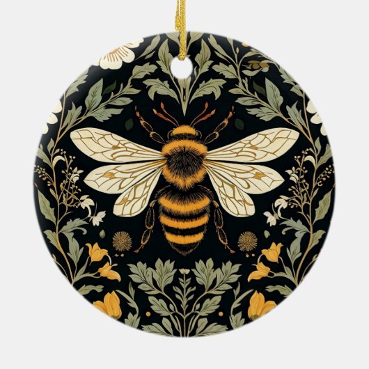 bijentuin keramisch ornament (Achterkant)