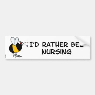 bijenverpleegster bumpersticker