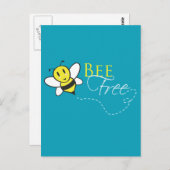 Bijenvrij Inspirerend ontwerp Briefkaart (Voorkant / Achterkant)