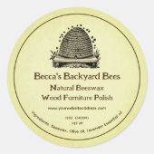 Bijenwas Houten Meubels Pools Etiketten (Voorkant)