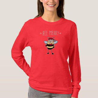 Bijenwas, kerstbuik t-shirt