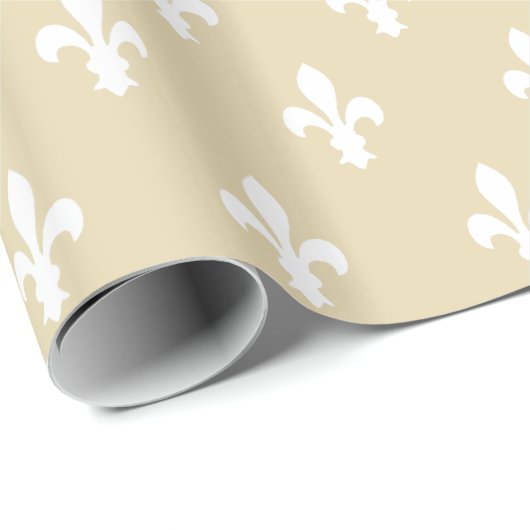 Bijenwas Victoriaans Fleur de Lys Cadeaupapier (Rol Hoek)