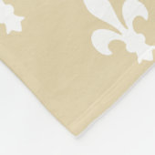 Bijenwas Victoriaans Fleur de Lys Fleece Deken (Hoek)