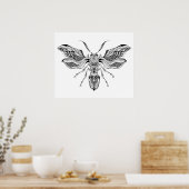 Bijenwasser Tattoo 2 Poster (Keuken)