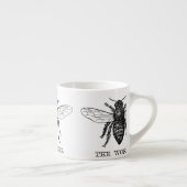Bijenwerker Honing Zwarte hommel Espresso Kop (Rechts)