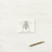 Bijenwerker Honing Zwarte hommel Post-it® Notes (Op bureau)