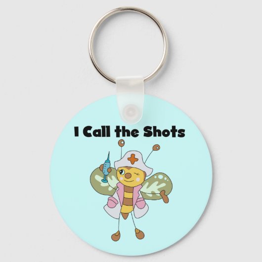 Bijenzuster ik noem de Shots Tshirts en Gifts Sleutelhanger (Voorkant)