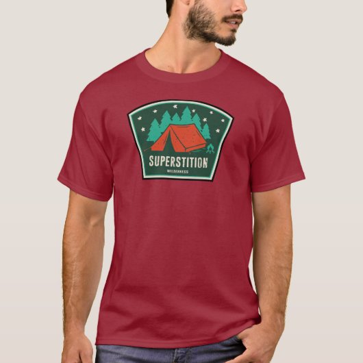 Bijgeloof Wilderness Arizona Camping T-shirt (Voorkant)