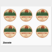 Bijgeloof Wilderness Arizona Ronde Sticker (Vel)