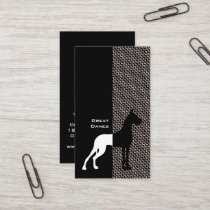 Bijgesneden Great Dane Visitekaartjes