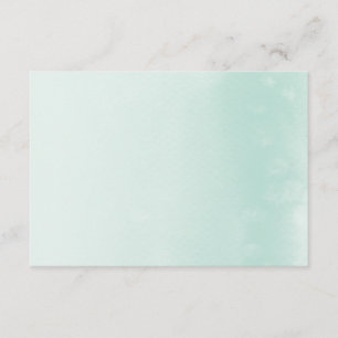 BIJGEVOEGDE KAART :: ombre watercolor pastel mint
