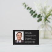 Bijgewerkt Visitekaartje schrijver en spreker van  (Staand voorkant)