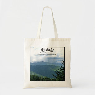 Bijgewerkte 'Cloud Shadows' Kuwohi Clingmans Dome Tote Bag