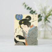 Bijin by Keisai Eisen Briefkaart (Staand voorkant)