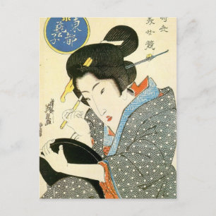 Bijin by Keisai Eisen Briefkaart