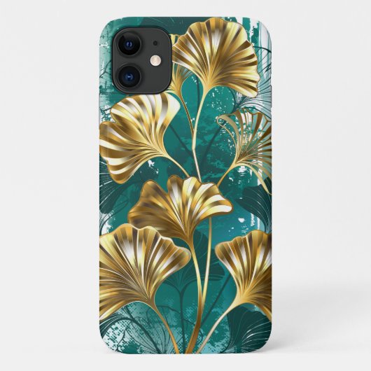 Bijkantoor met Golden Leaves Ginko Biloba Case-Mate iPhone Case (Achterkant)