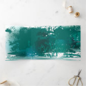 Bijkantoor met Golden Leaves Ginko Biloba Drieluik Kaart (Binnen)