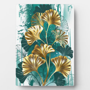 Bijkantoor met Golden Leaves Ginko Biloba Fotoplaat