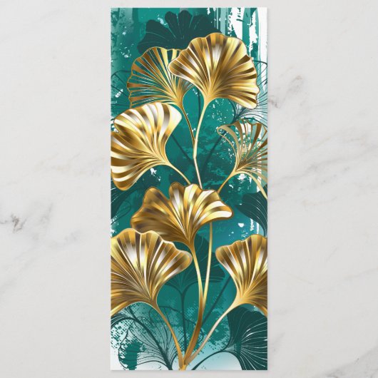 Bijkantoor met Golden Leaves Ginko Biloba Menu (Voorkant)