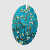 Bijkantoren met amandelbloesems ornament (voorkant)