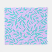  bijkantoren - turquoise en violet - tienen fleece deken (Voorkant (Horizontaal))
