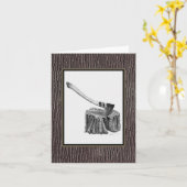 Bijl en Stomp Notecard Kaart (Gele Bloem)