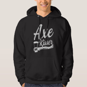Bijl Kusser grap voor een bijl werpende vriend Hoodie