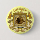 Bijl Shield FireFighter pin Ronde Button 5,7 Cm (Voorkant)