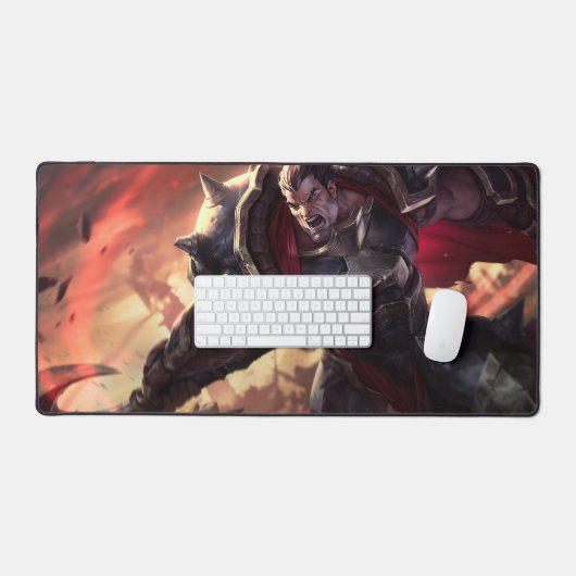 Bijl Wielder Gaming Desk Mat | hoofdontwerp van he (Keyboard & Muis)