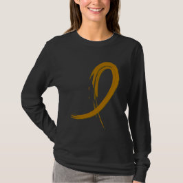 Bijlage Cancer Amber Ribbon A4 T-shirt