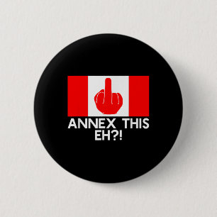 Bijlage deze Eh! Grappige Pro Canada vlag voor ant Ronde Button 5,7 Cm