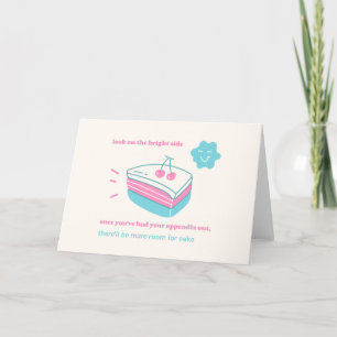 Bijlage Uit Meer Ruimte voor Cake Appendicitis Bedankkaart