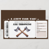 Bijlwerpen cadeaubon kaart (Voorkant / Achterkant)