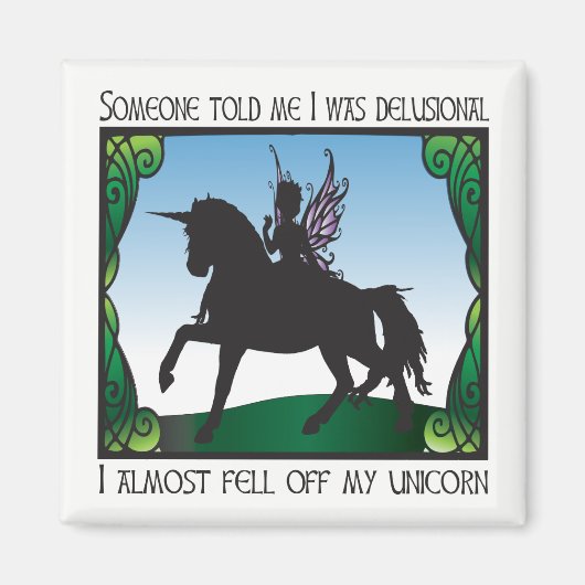 Bijna afkappen van mijn Unicorn Magneet (Voorkant)