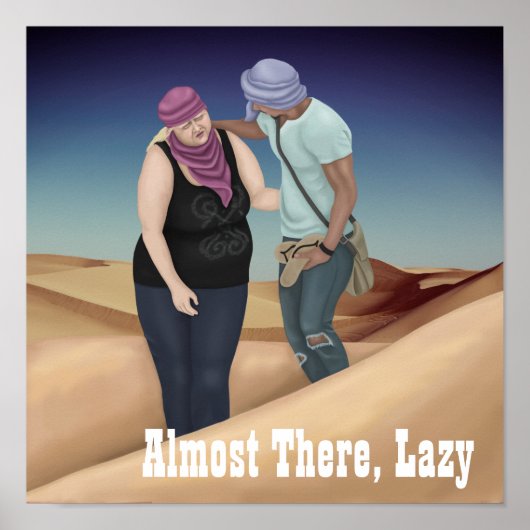 Bijna daar, Lazy Poster (Voorkant)